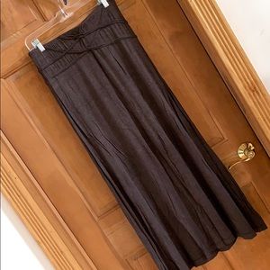 Brown maxi skirt